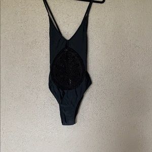 Sexy black one-piece